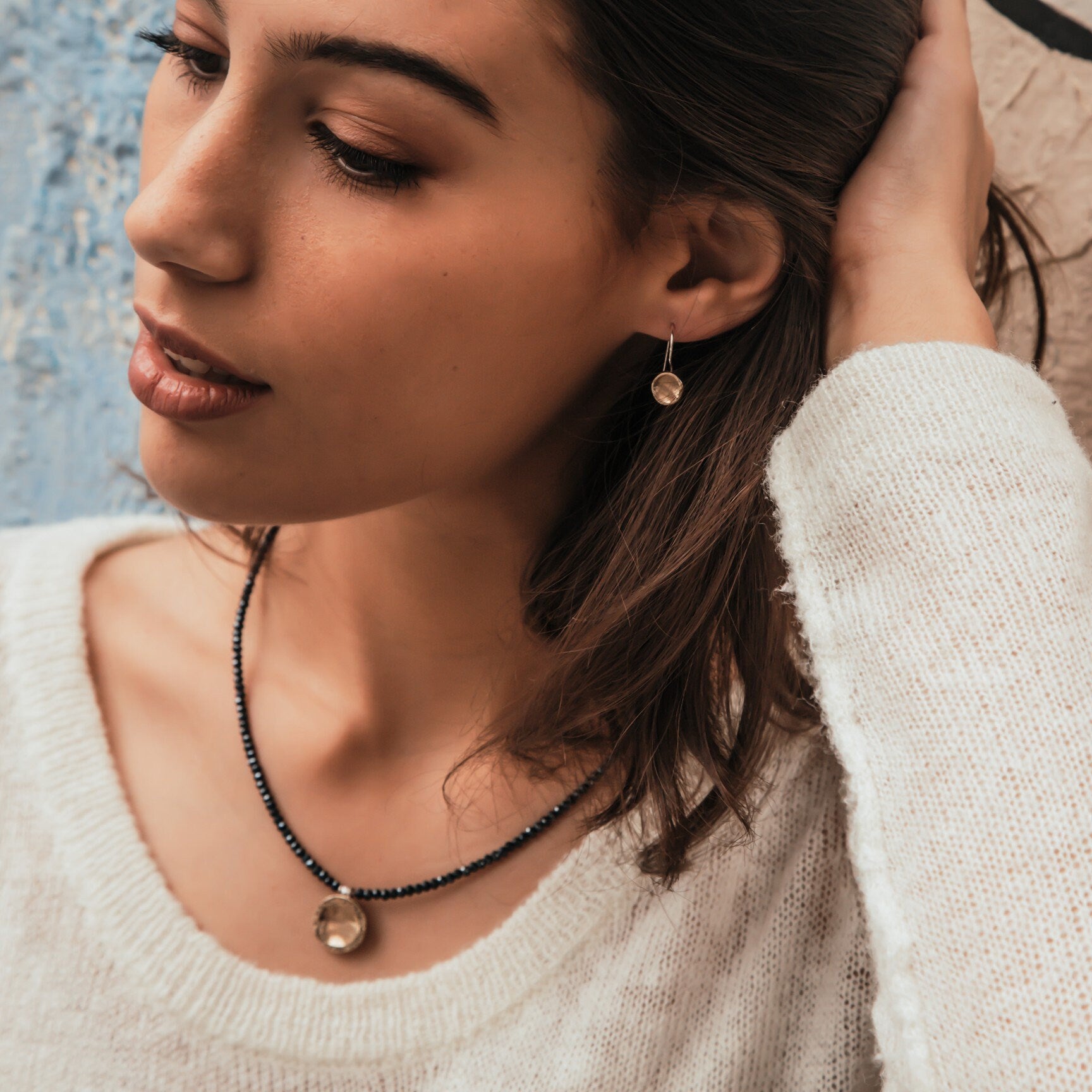 Bridging Elegance - Sterling Silver & Gold Drop Dangle Earrings