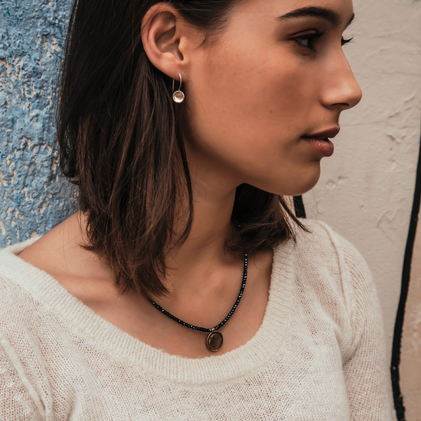 Bridging Elegance - Sterling Silver & Gold Drop Dangle Earrings