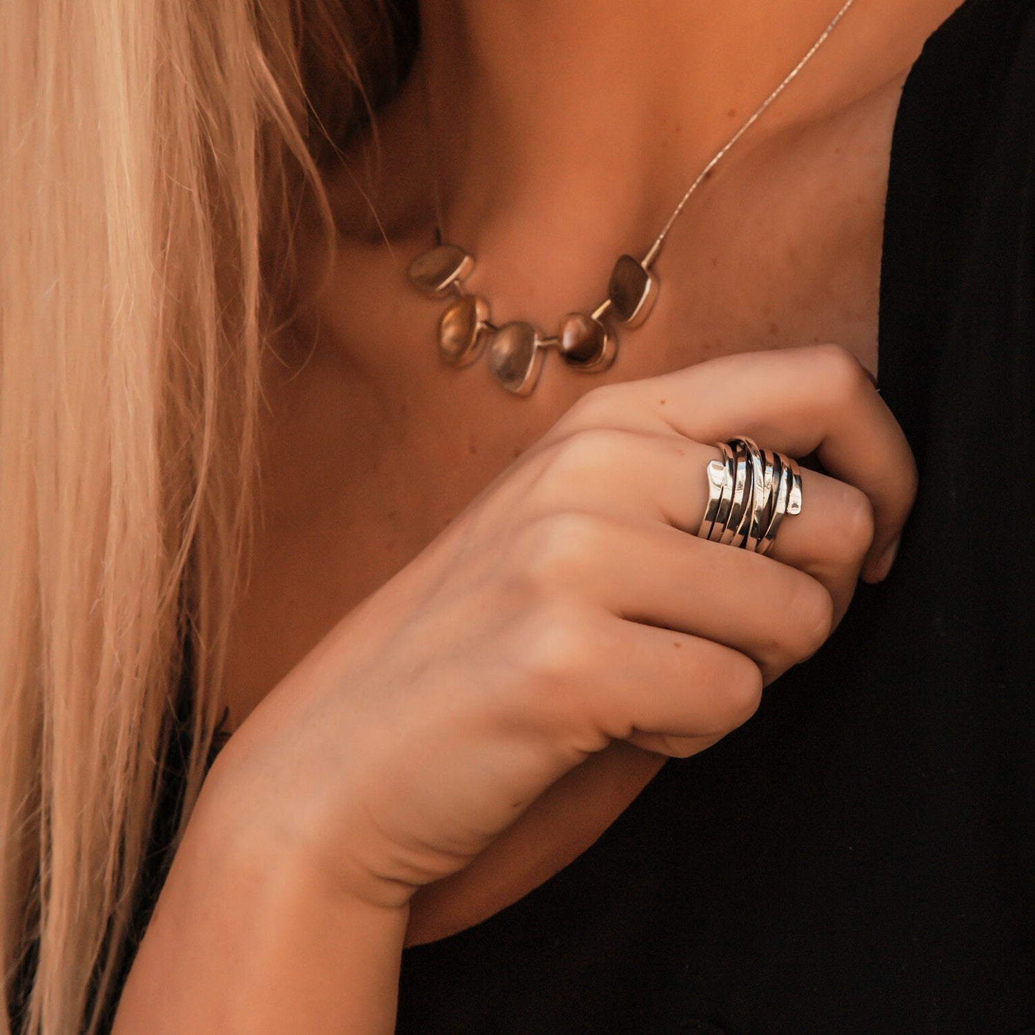 SPIRA Boho Wrap Ring – Handmade 925 Sterling Silver Statement Ring