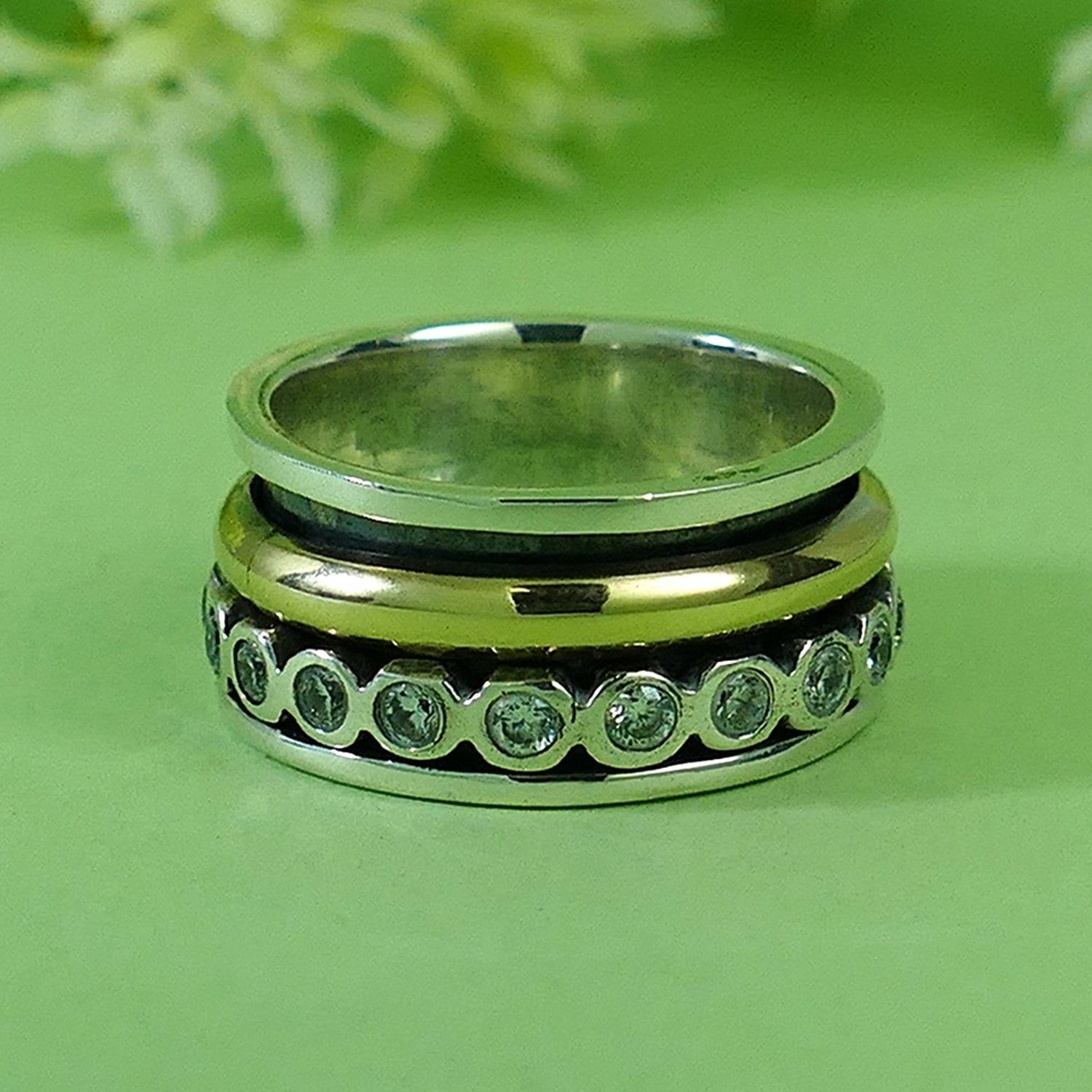 Spin Your Way to Serenity with Timeless Elegance: Unique Silver and Gold Spinner Rings for Every Occasion