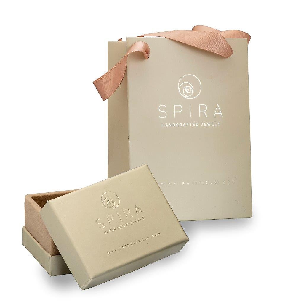 SPIRA Handcrafted Contemporary Design Two Tone Solid 9k Yellow & Rose Gold And 925 Sterling Silver Spinner Ring, Oxidized Silver Fidget ring