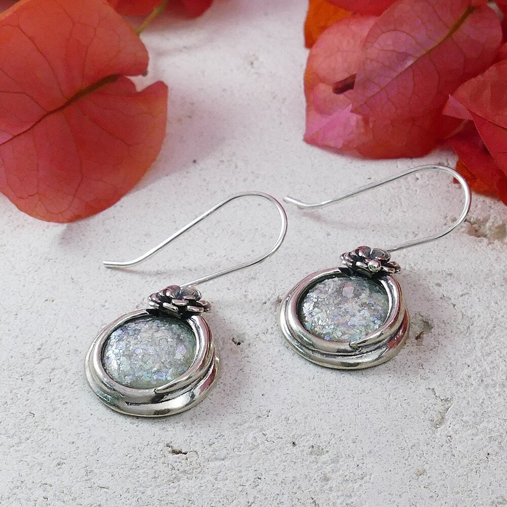 2.2 Carat Blue Opal Stone Unique Israel earring 925 Sterling Silver Handmade Drop/Dangle Earrings Fast&Free Shipping! Simple dangle earrings
