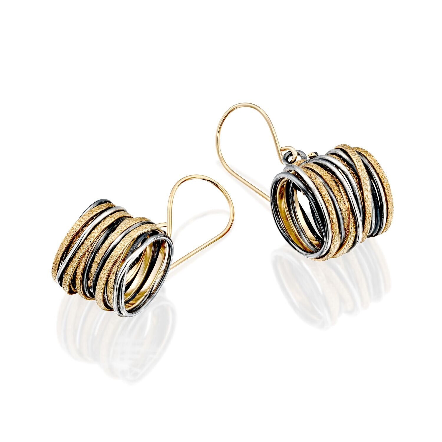 SPIRA Handcrafted Silver & Gold Filled Dangle Earrings for Women