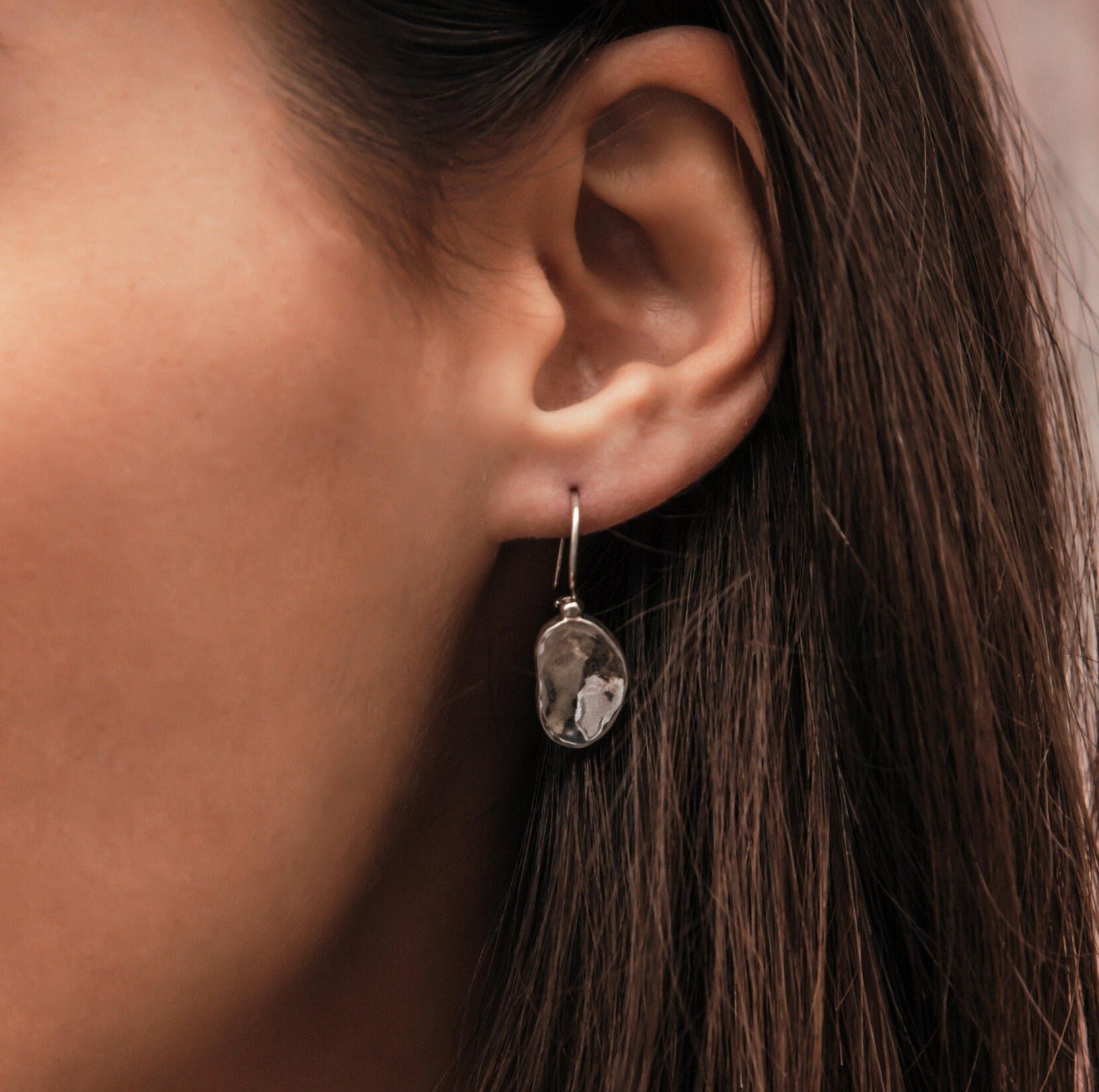 SPIRA Handcrafted Contemporary Design 925 Sterling Silver Drop/Dangle Earrings Fast&Free Shipping!