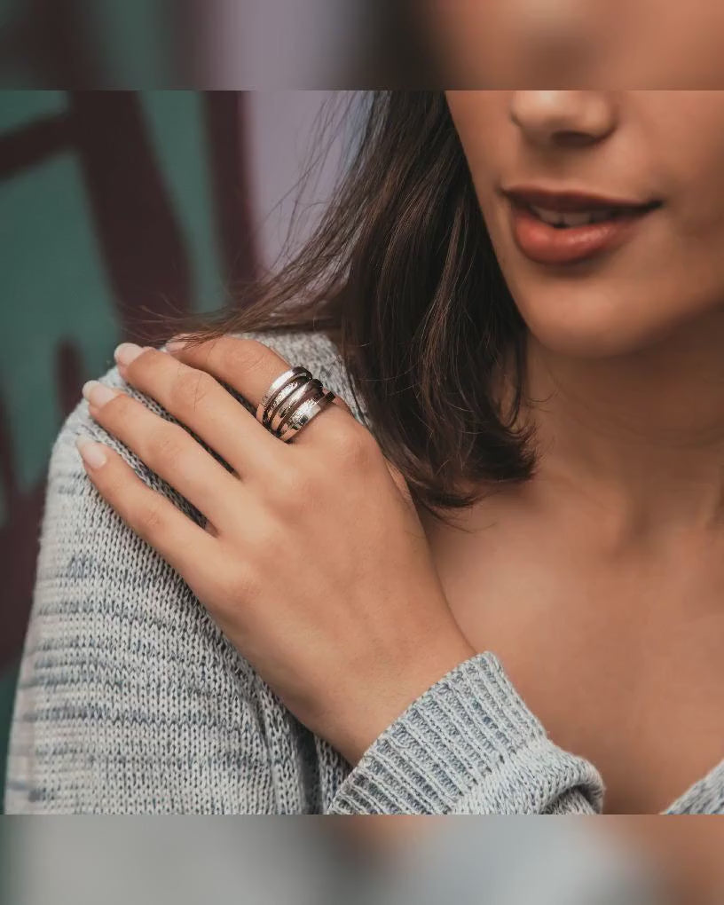 Chic Silver Spotlight: Artisan Statement Ring