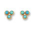 Gilded Glow: Handcrafted Gold and Opal Stud Earrings ,Everyday earrings, Fast&Free Shipping!