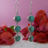 Blue Opal Dangle Earrings 925 Sterling Silver Fast Shipping! Everyday earrings Gemstone earrings