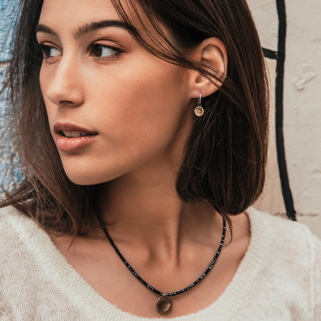 Bridging Elegance - Sterling Silver & Gold Drop Dangle Earrings