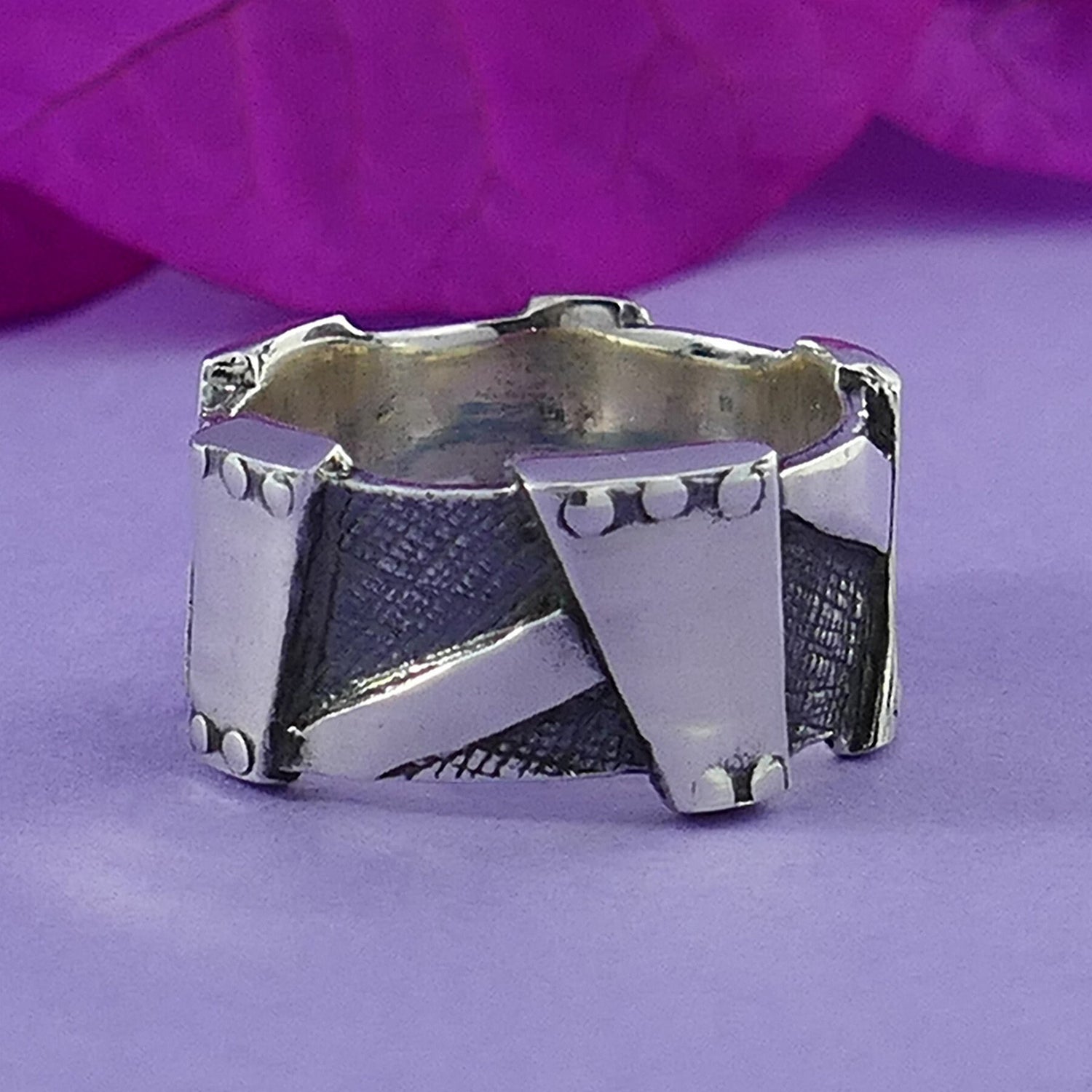 Unique Handcrafted 925 Sterling Silver Band