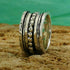 SPIRA Handcrafted Contemporary Design 925 Sterling Silver Spinner Ring, Unique Gypsy ring, Bohemian ring, Hippie ring, Handmade in Israel