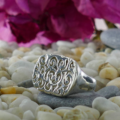 Handmade Large Statement Ring 925 Sterling Silver Bohemian ring