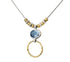 Elegance in Harmony - Two-Tone Gemstone Statement Necklace