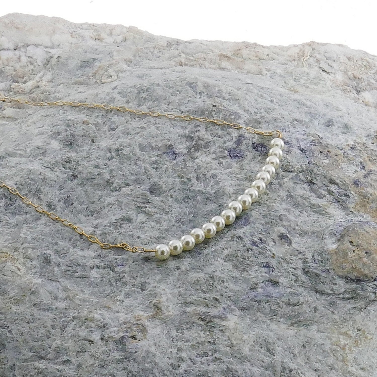 Elegant 14K Gold Filled Freshwater Pearl Necklace