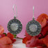 Ancient Radiance: Roman Glass Sterling Silver Earrings