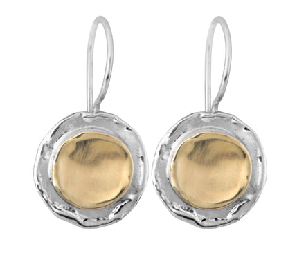 Harmony in Metals: Silver and Gold Dangle Earrings! Everyday earrings