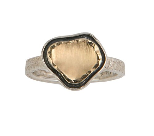 Boho Ring – 9k Gold & Sterling Silver Statement Ring