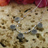 Unique Gray Agate Druzy Necklace Two Tone 925 Sterling Silver and 14k Yellow Gold Filled