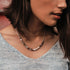 SPIRA Handcrafted Two Tone 925 Sterling Silver And 14k Yellow&Rose Gold Filled Beaded Necklace Fast and Free Shipping!