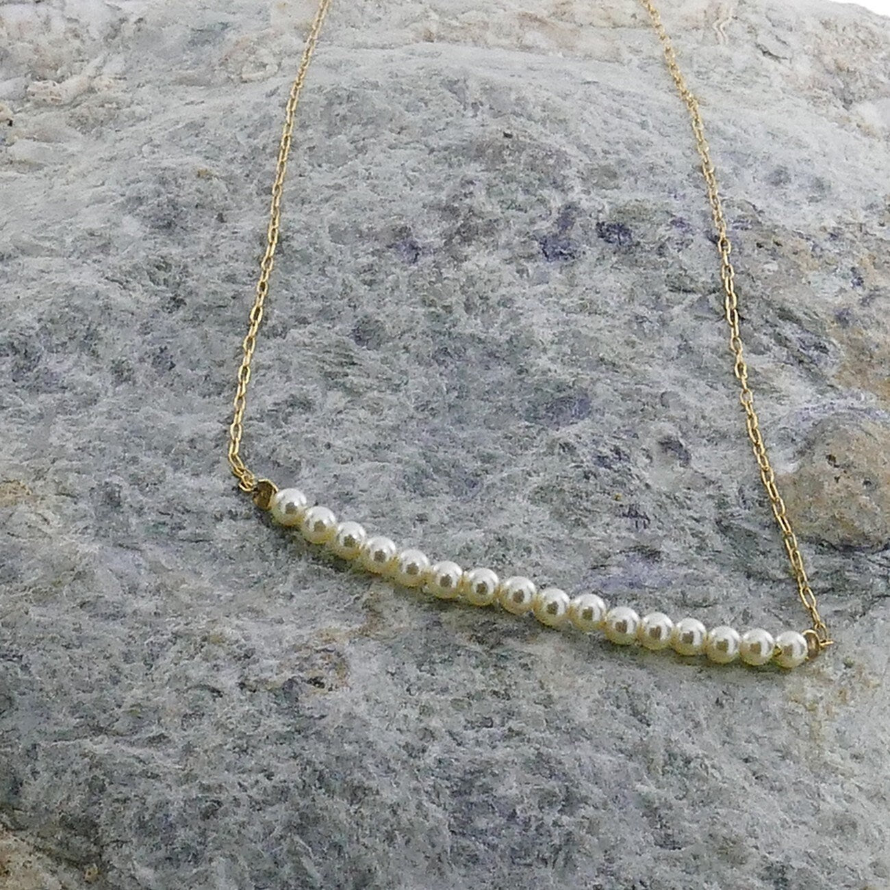 Elegant 14K Gold Filled Freshwater Pearl Necklace