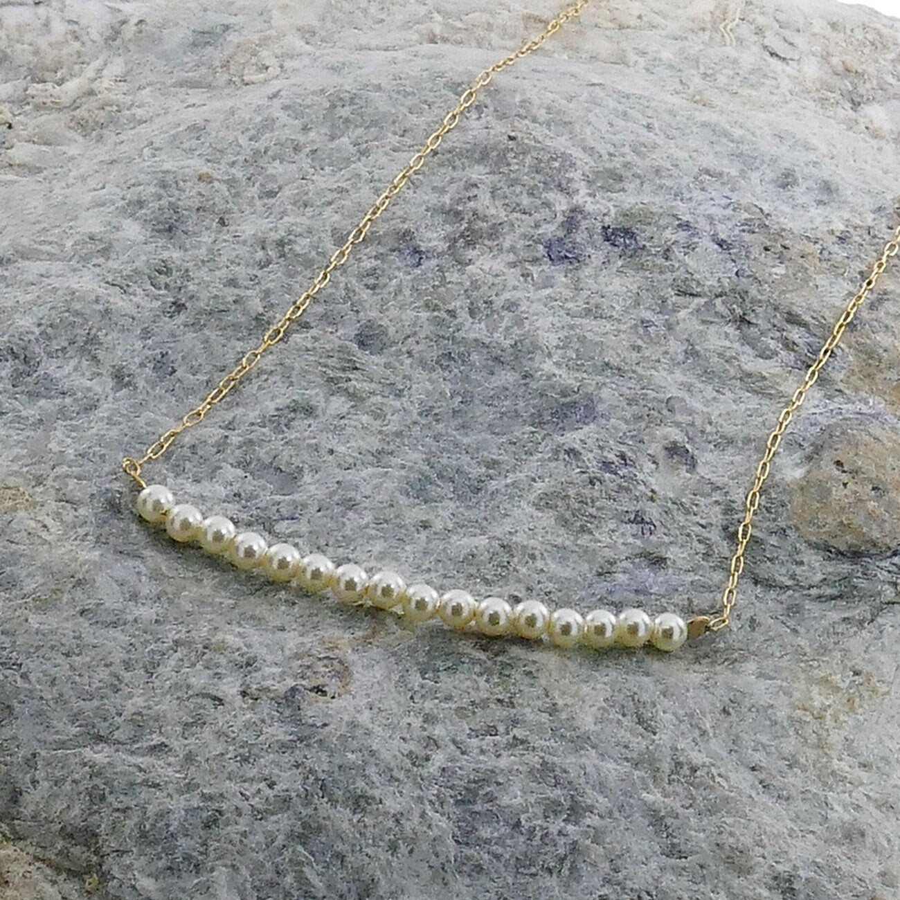 Elegant 14K Gold Filled Freshwater Pearl Necklace