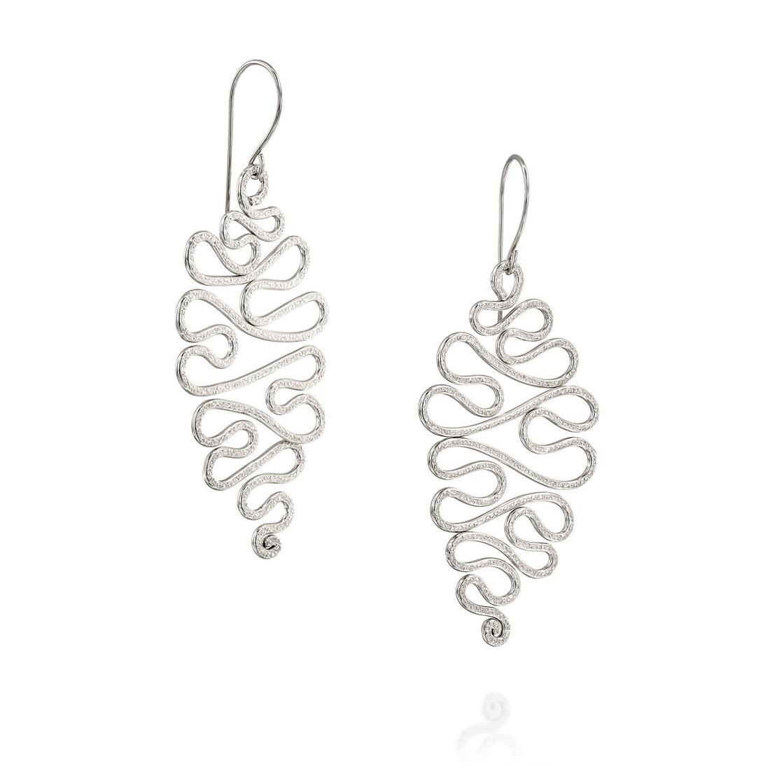 SPIRA Unique Handcrafted Contemporary Design 925 Sterling Silver Drop/Dangle Earrings Free Shipping!Everyday earrings Handmade wire earring