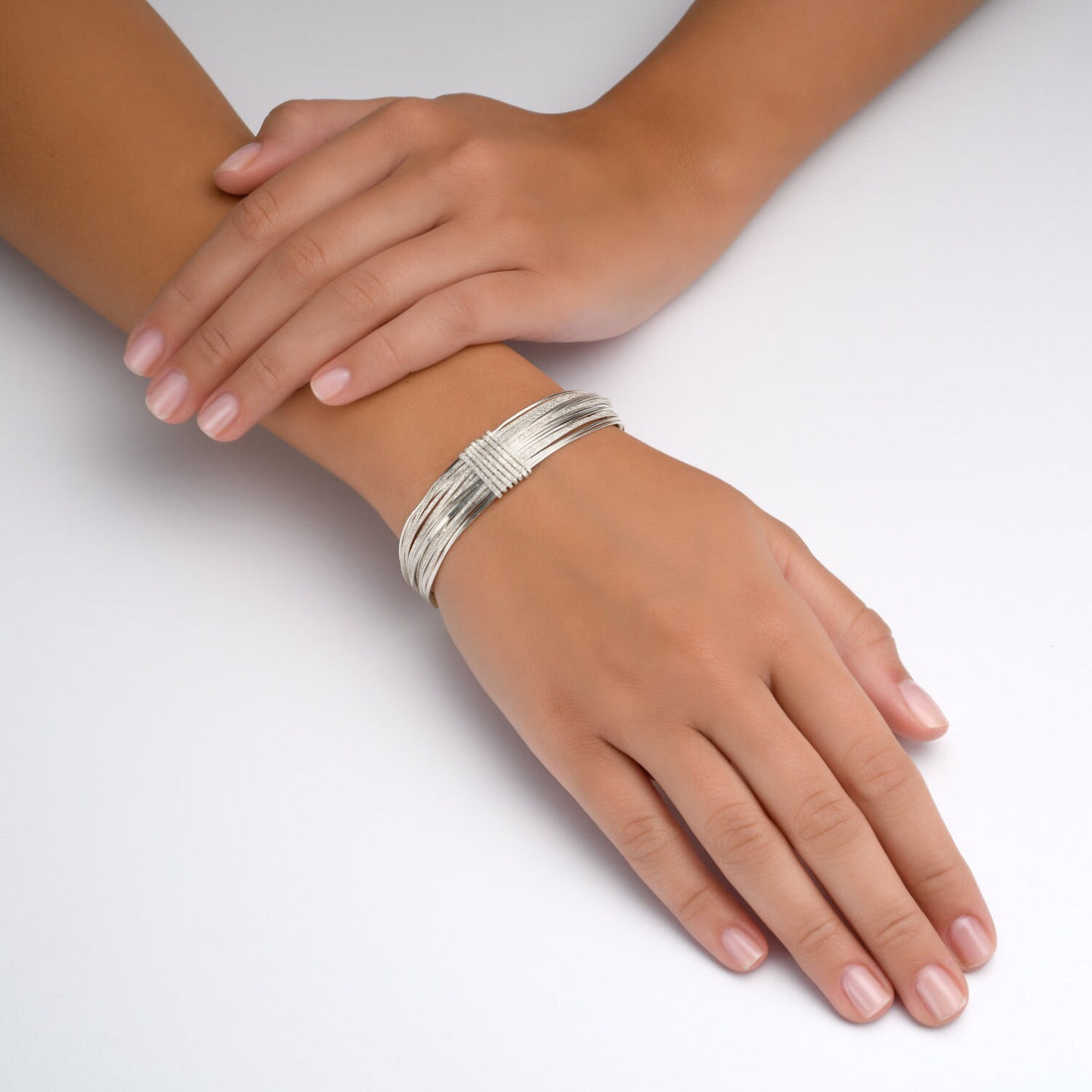 Handcrafted SPIRA Chain & Link 925 Sterling Silver Bracelet for Women