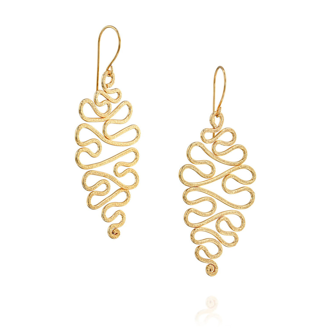 Golden Radiance: Handmade Gold-Filled Statement Earrings