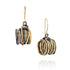 SPIRA Unique Handcrafted Contemporary Design 925 Silver & 14K Gold Filled Dangle Earrings