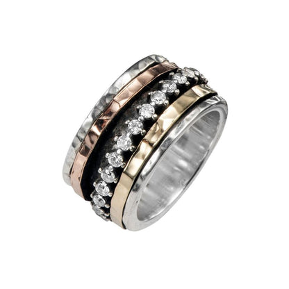 Spin Your Way to Serenity with Timeless Elegance: Unique Silver and Gold Spinner Rings for Every Occasion