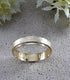 Handcrafted Wedding Ring Solid 14 Karat Yellow Gold Special Brush Finish