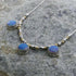 Artisan Silver Statement Necklace with Blue Opal