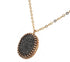 Gilded Radiance: Handcrafted Gold Filled Labradorite Necklace