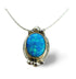 Oceanic Radiance: Handcrafted Two-Tone Blue Opal Necklace