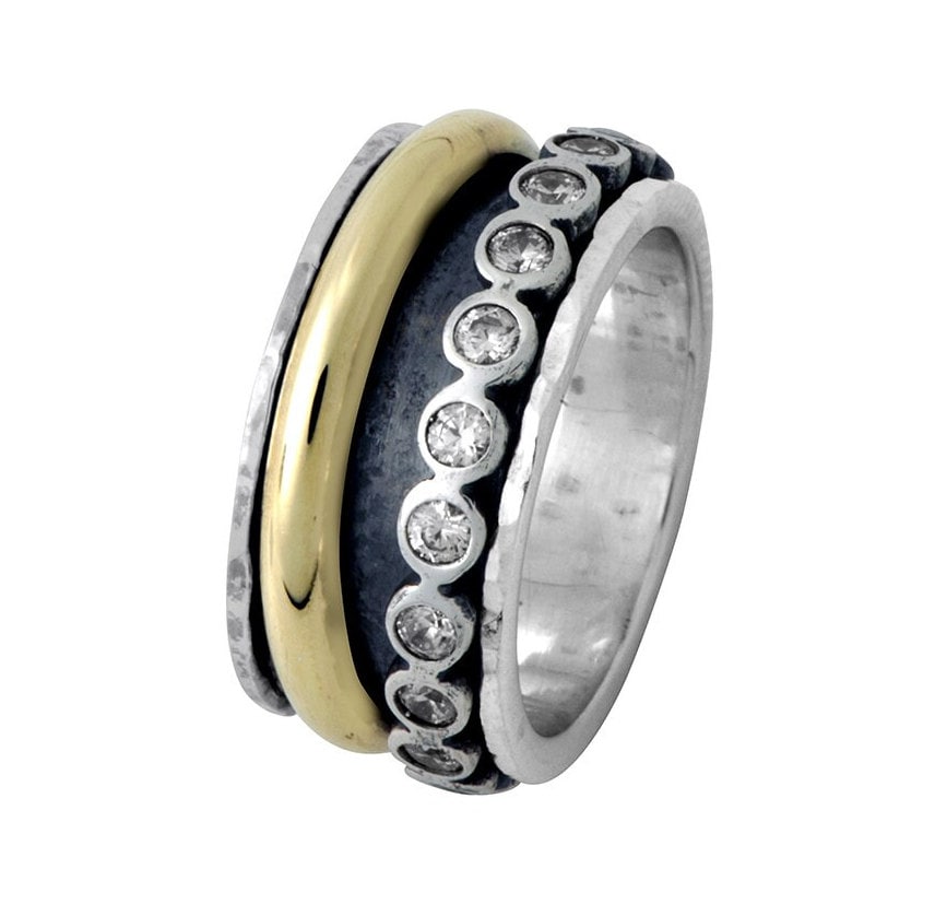 Spin Your Way to Serenity with Timeless Elegance: Unique Silver and Gold Spinner Rings for Every Occasion