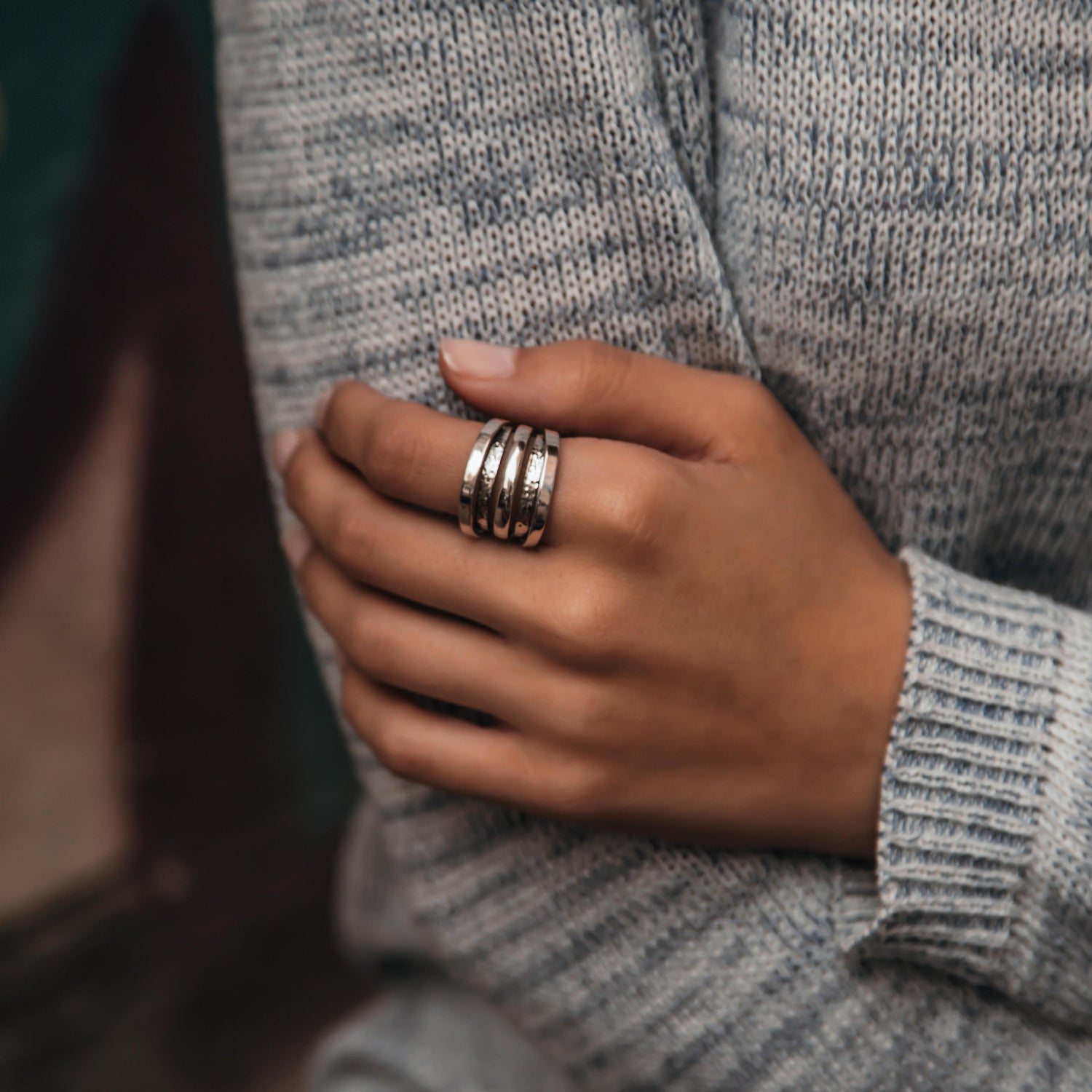 Chic Silver Spotlight: Artisan Statement Ring