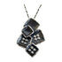 Gothic Glamour: Oxidized Silver Chunky Statement Necklace