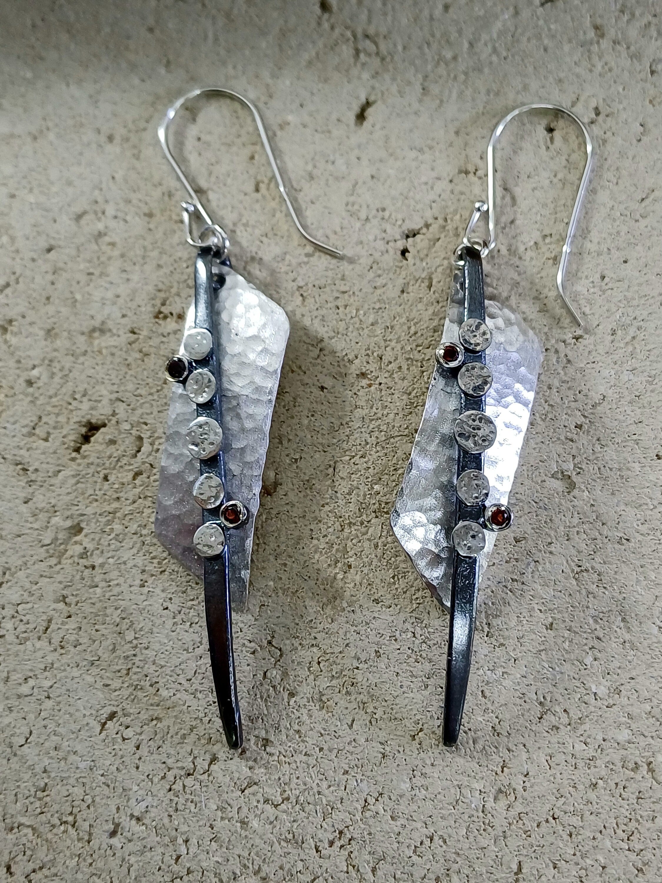 Sterling Radiance: Handcrafted Silver Statement Earrings